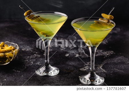 Dill Pickle Martini Vodka. Dill Pickle Martini Vodka. 137781607