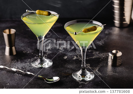 Dill Pickle Martini Vodka. Dill Pickle Martini Vodka. 137781608