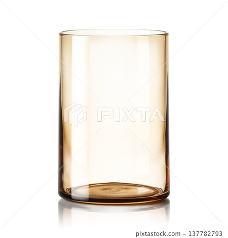 Amber glass vase isolated on a transparent background as a decorative home accessory for modern interior design Amber glass vase isolated on a transparent background as a decorative home accessory for modern interior design 137782793