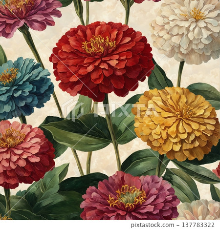 watercolor painting of leaf and flowers pattern watercolor painting of leaf and flowers pattern 137783322