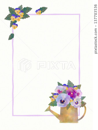 Pansy frame 12 Pansy frame 12 137783536
