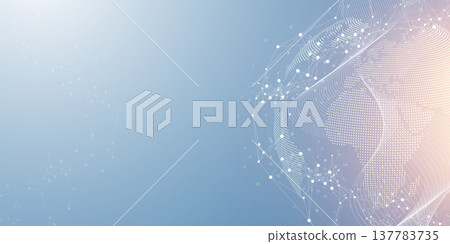 Global network connection banner design template. Header social network communication in the global business concept. Big data visualization. Internet technology Global network connection banner design template. Header social network communication in the global business concept. Big data visualization. Internet technology 137783735