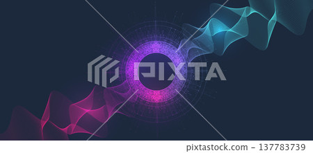 AI Banner Concept In The Digital Style. Generative Ideas Design Element For Internet Technology. Futuristic Technology Concept Artificial Intelligence. AI Banner Concept In The Digital Style. Generative Ideas Design Element For Internet Technology. Futuristic Technology Concept Artificial Intelligence. 137783739