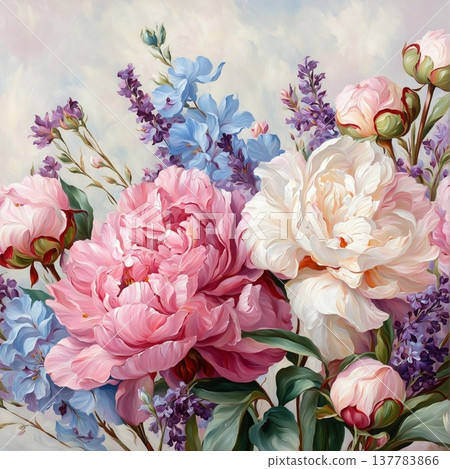 spring background with flowers of cherry blossoms spring background with flowers of cherry blossoms 137783866