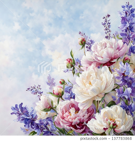 spring background with flowers of cherry blossoms spring background with flowers of cherry blossoms 137783868