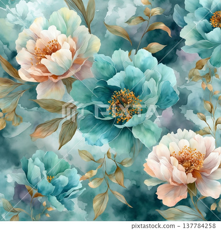 floral background with flowers floral background with flowers 137784258