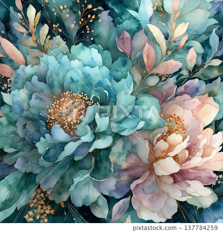 floral background with flowers floral background with flowers 137784259