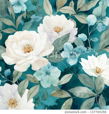 floral background with flowers floral background with flowers 137784266