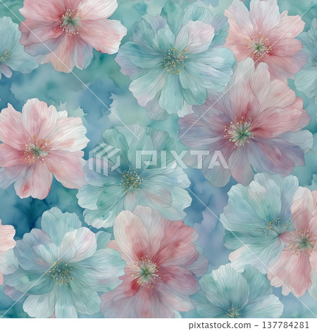 floral background with flowers floral background with flowers 137784281