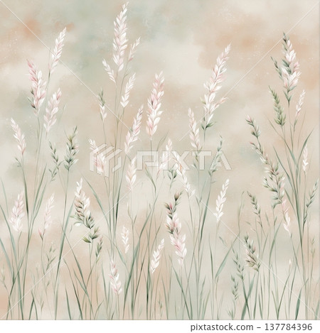 watercolor painting of leaf and flowers watercolor painting of leaf and flowers 137784396