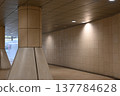 Underground passage, underground passage with pillars 137784628