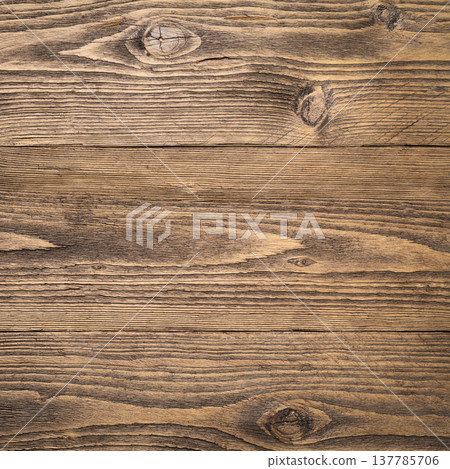 Square rustic wooden background natural plank 137785706
