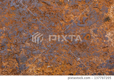 Rough textured thick rusty steel surface structure Rough textured thick rusty steel surface structure 137787205