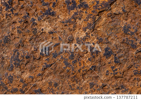 Rough brown rust texture and background Rough brown rust texture and background 137787211