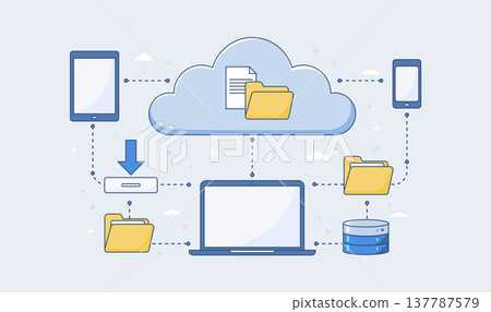 cloud-storage-data-network-devices-flat-vector 1 137787579