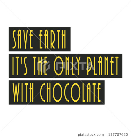 Humor illustration message related to the earth. Transparent background Humor illustration message related to the earth. Transparent background 137787620