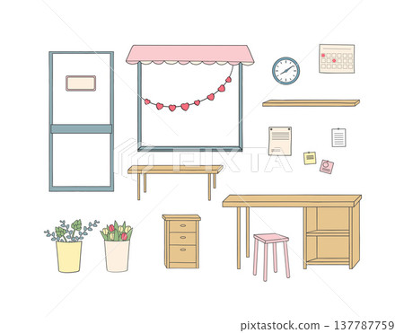 Florist store furniture and decor collection Florist store furniture and decor collection 137787759