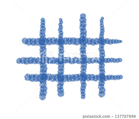 Grid Brushstroke Texture Abstract 137787899