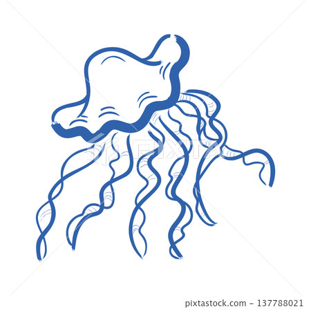 Jellyfish Floating Linework Jellyfish Floating Linework 137788021