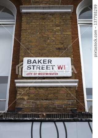 Baker Street sign in central London Baker Street sign in central London 137788299