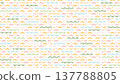 [Spring background material] Colorful Japanese pattern illustrations of traditional motifs 137788805