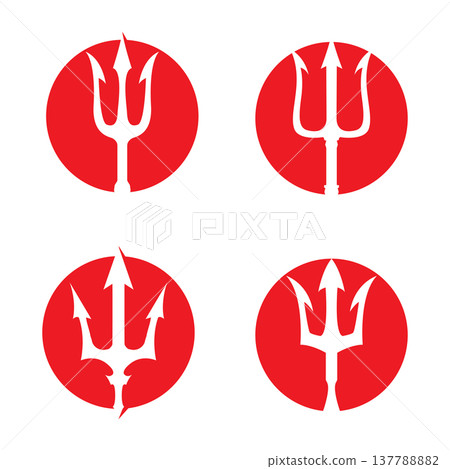 Divine Storm Trident Symbol Identity 137788882