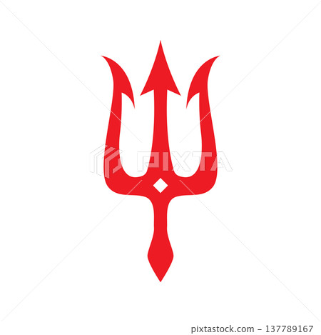 Mythical Poseidon Trident Mark Design Mythical Poseidon Trident Mark Design 137789167