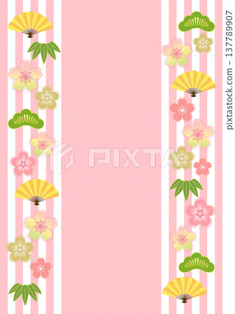 Japanese pattern background 137789907