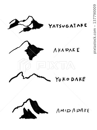 Yatsugatake Mountains: Akadake, Yokodake, Amidadake Yatsugatake Mountains: Akadake, Yokodake, Amidadake 137790009