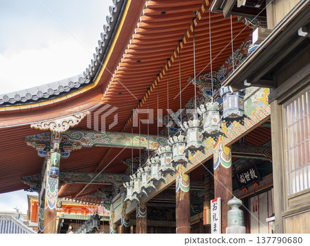 Temple hanging lanterns Temple hanging lanterns 137790680