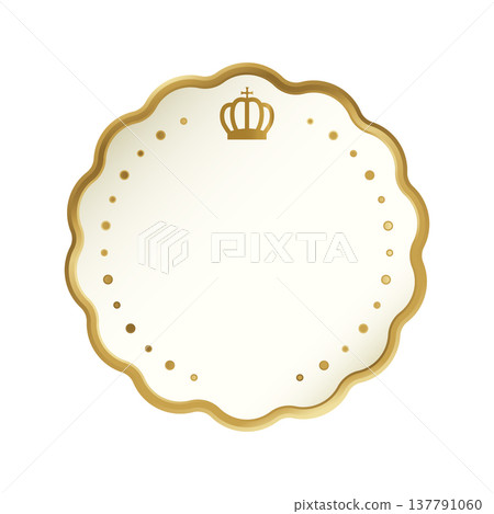 Gold Crown Label (Premium Quality Badge Frame) Gold Crown Label (Premium Quality Badge Frame) 137791060