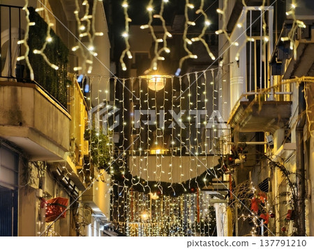 Sophisticated Luminous Decorations Creating Glamorous Atmosphere For Urban Festival Celebrations Sophisticated Luminous Decorations Creating Glamorous Atmosphere For Urban Festival Celebrations 137791210