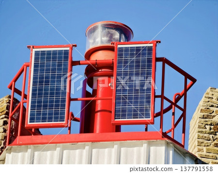 Solar Panel Equipped Navigation Aid Emphasizing Sustainable Maritime Infrastructure And Engineering Advances Solar Panel Equipped Navigation Aid Emphasizing Sustainable Maritime Infrastructure And Engineering Advances 137791558