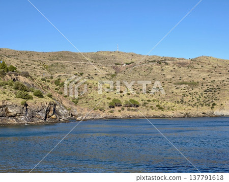 Peaceful Shoreline With Calm Waters, Quiet Bay Featuring Reflective Surface And Tranquil Surroundings 137791618