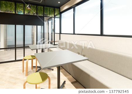 具有咖啡廳氛圍的辦公休息區 具有咖啡廳氛圍的辦公休息區 137792545