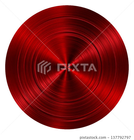 紅色圓圈（金屬質感材質） 137792797