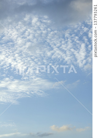 It's a cloudy evening sky.	 137793261