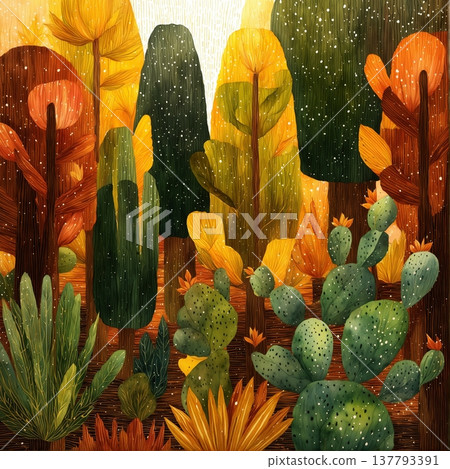 frame of flowers 137793391
