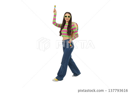 Person loves the festive Cinco de Mayo vibe, isolated, PNG 137793616