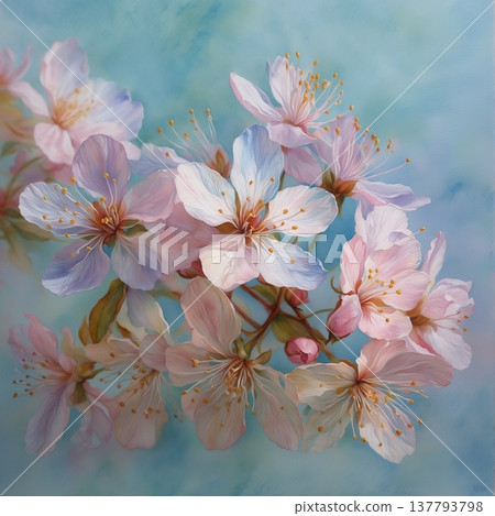 pink cherry blossom sakura in spring season 137793798