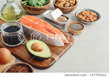 Food rich in omega 3 fatty acid Food rich in omega 3 fatty acid 137793822