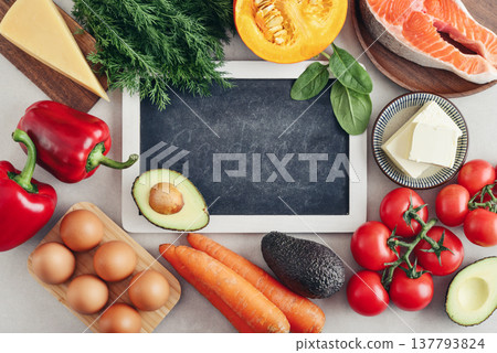 Healthy foods containing vitamin A (Retinolum). 137793824