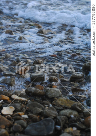 Gravel, Sea, Seto Inland Sea, Beach, Waves Gravel, Sea, Seto Inland Sea, Beach, Waves 137793880