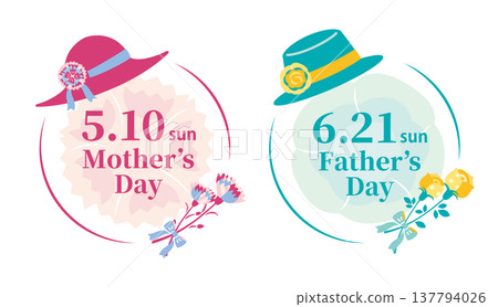 [2026] Mother's Day & Father's Day: Stylish Icon Set 137794026