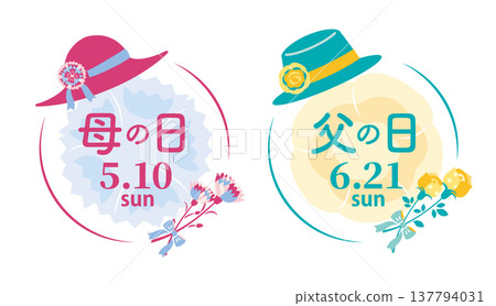 [2026] Mother's Day & Father's Day: Stylish Icon Set 137794031