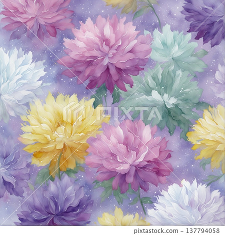 watercolor illustration of yellow dandelion flower 137794058