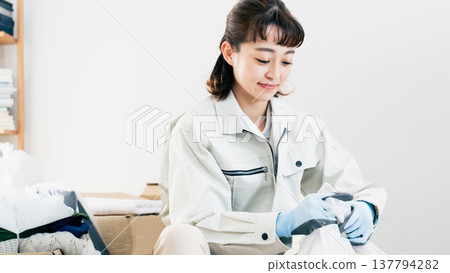 A scene from a waste disposal company A scene from a waste disposal company 137794282