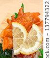 fresh red clam sashimi fresh red clam sashimi 137794322