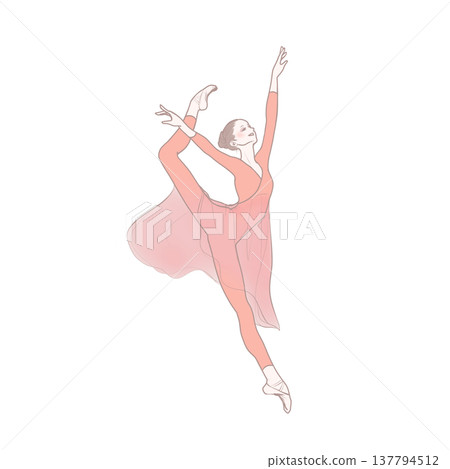 Dancers in pink costumes 137794512
