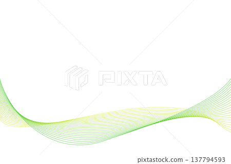 簡單的曲線波浪背景 - 綠色 簡單的曲線波浪背景 - 綠色 137794593